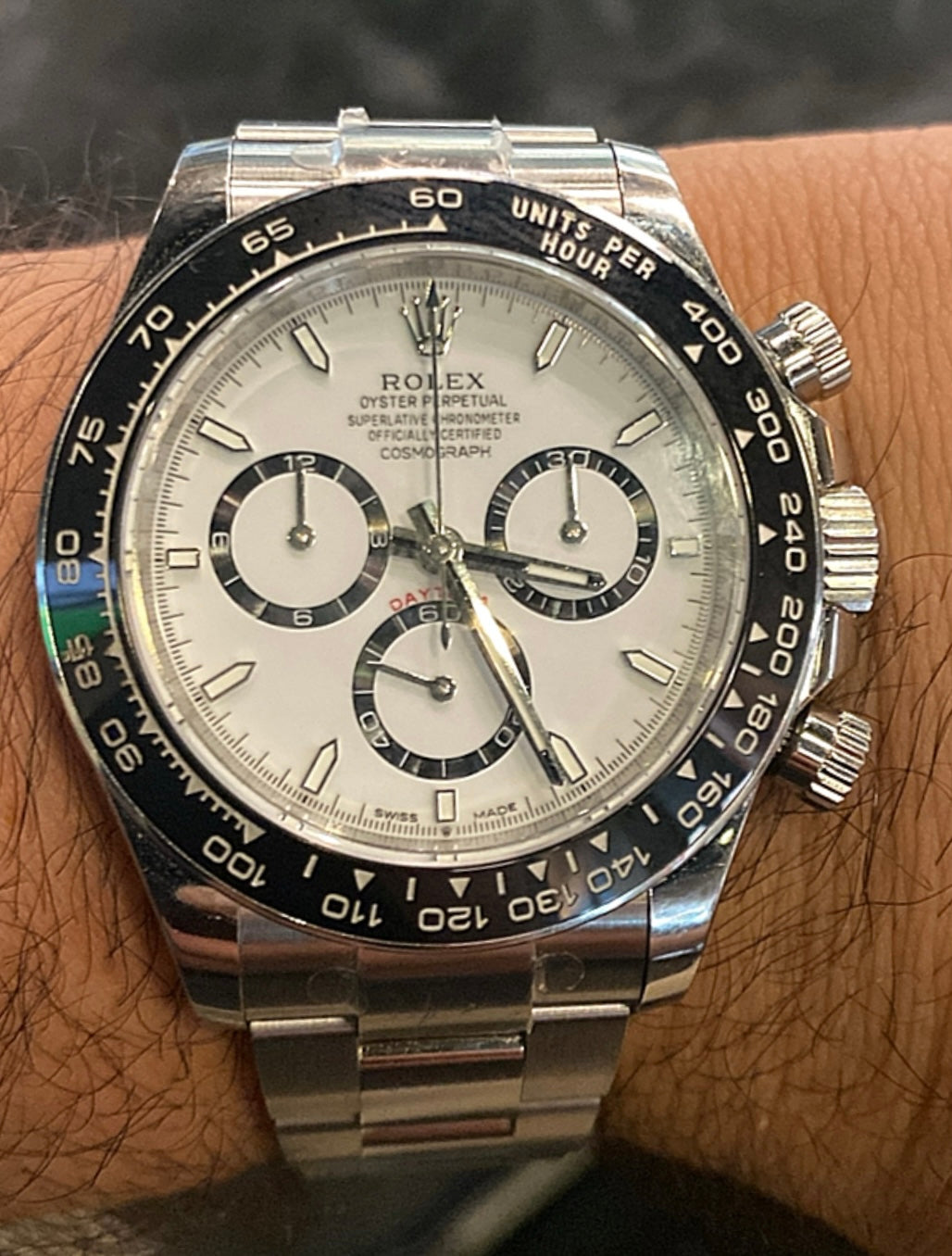 رولكس دايتونا باندا - كلين طبق الأصل و ماكينة سويسري نفس التعقيدات طبق الأصل كوزموجراف