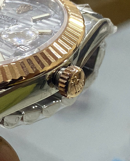 36 mm رولكس ديت جستستيل وذهب إيفروز بقرص ماربل
