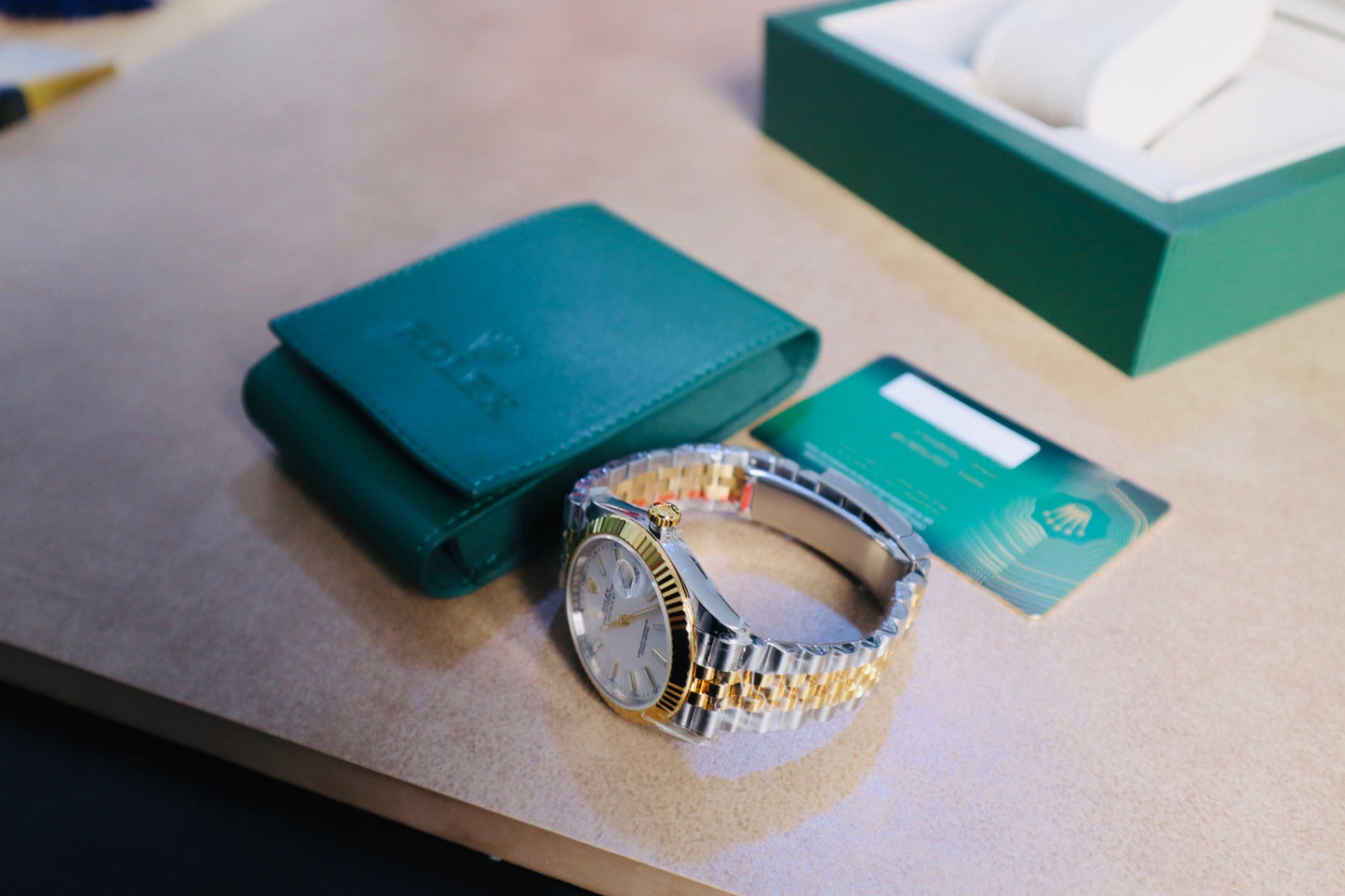 رولكس دايت جست كلين - جوبلي ستانلس و ذهب ١٨ طلاء - ماكينة سويسري طبق الاصل