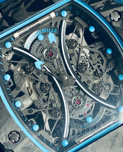 ريتشارد ميل باله وارد تركي - اعلى كواليتي موجود -  ماكينة يدوية تشطيب عالي جداً