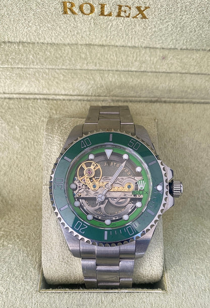 41 mm رولكس سكيلتون سابمارينر أخضر - قطعة واحدة فقط