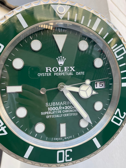 قسم رجال الاعمال - ساعة رولكس سابمارينار للحائط - صناعة يدوية للمينا منفذ تاريخ و ارقام لومينوس مثّل ساعة اليد الاصلية