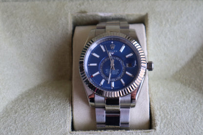 رولكس سكاي دولر مينا ازرق - الأعلى طلباً جودة الساعة جراند ماستر