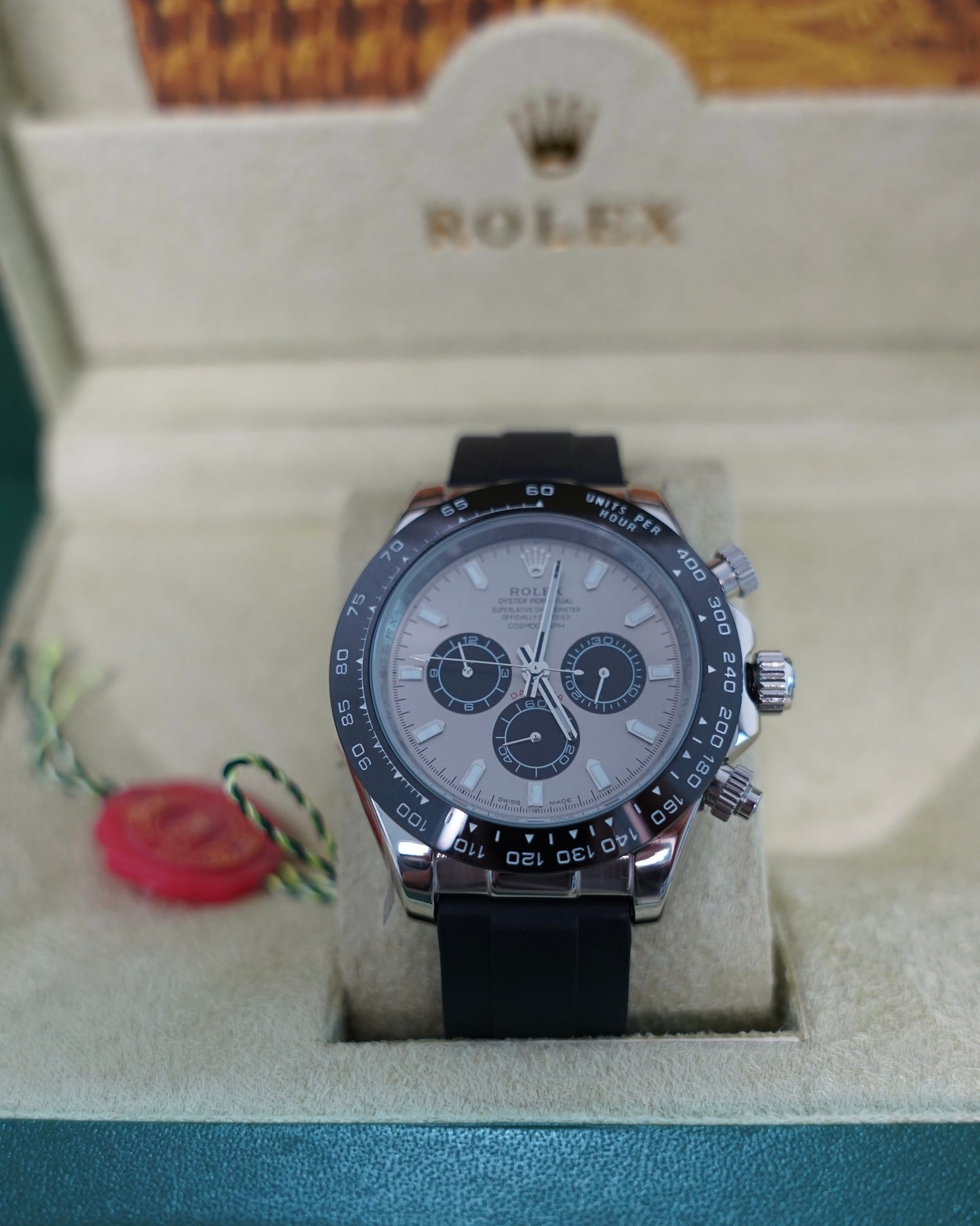 43 mm رولكس دايتونا باندا سلڤر سوبر كواليتي