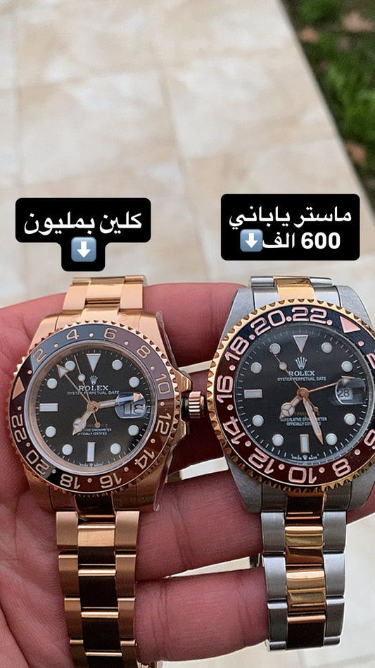 رولكس رووت بير كلين مطابقه للاصليه بالضبط وتعمل بكامل التعقيده
