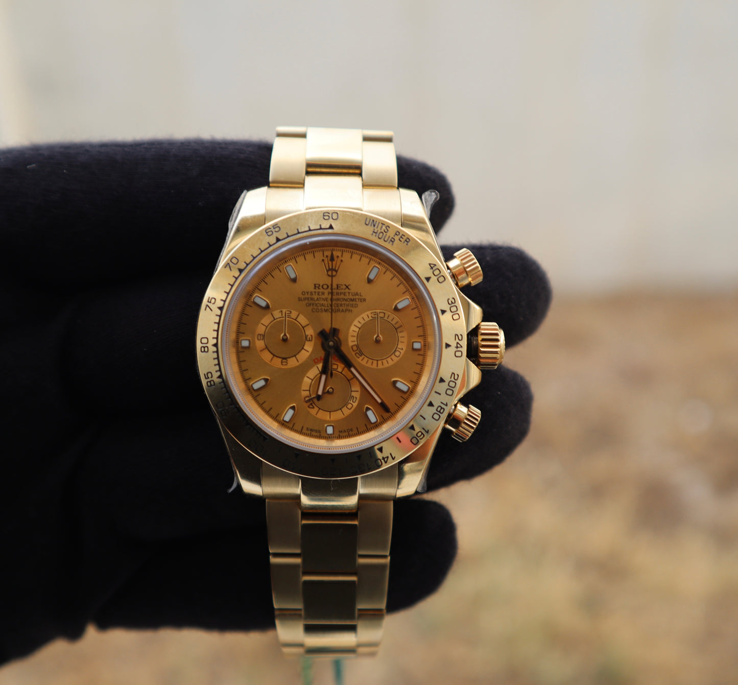 Rolex Cosmograph Daytona - دايتونا كوزموجراف فول جولد عيار ١٨ طلاء