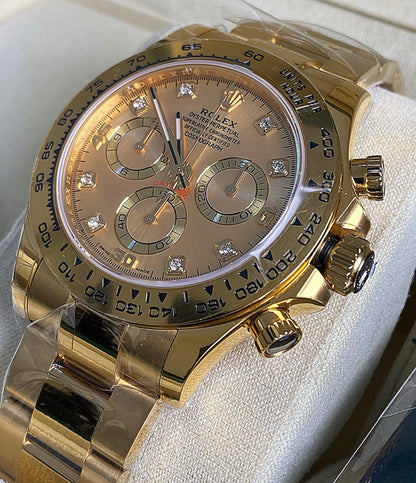 رولكس دايتونا ذهب اصفر مينا ذهب  كلين - ذهب طلاء عيار ١٨  ليعطي نفس لمعان الأصلي