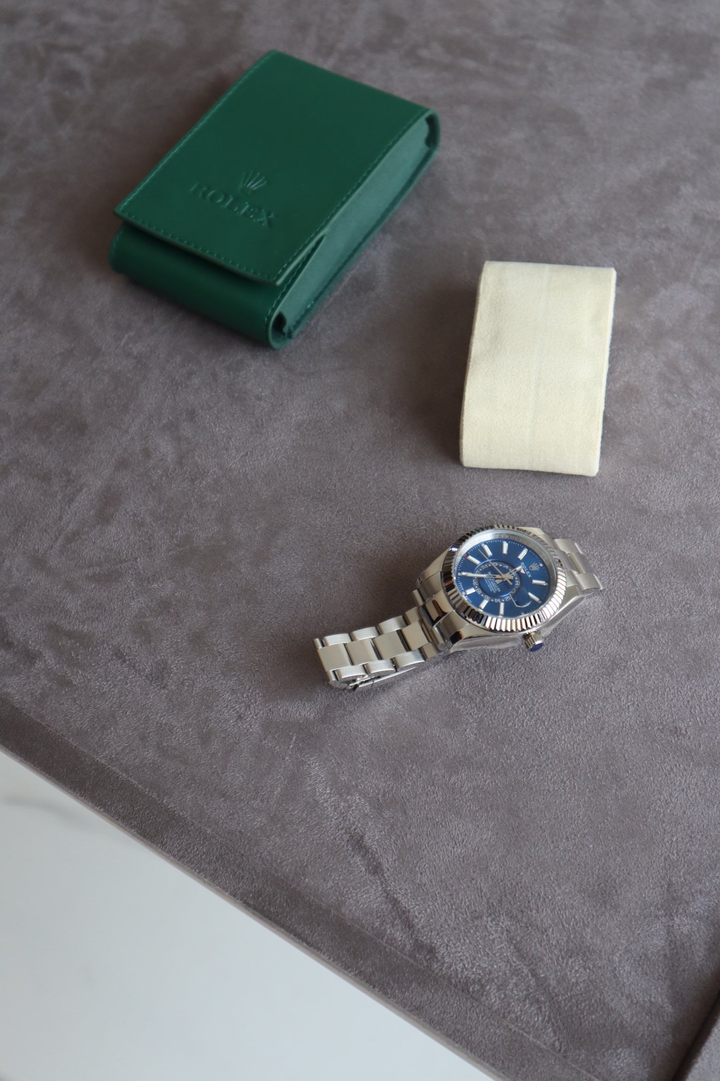 رولكس سكاي دولر مينا ازرق - الأعلى طلباً جودة الساعة جراند ماستر