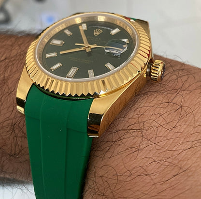 رولكس داي ديت جرين اومبريه ستراب اخضر - جراند ماستر ما احد بفرقها وهي بيدك - حبة واحدة