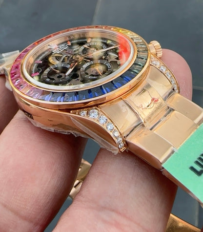 Rolex Daytona Rainbow مصنع لاكجري بلس طبق الاصلية