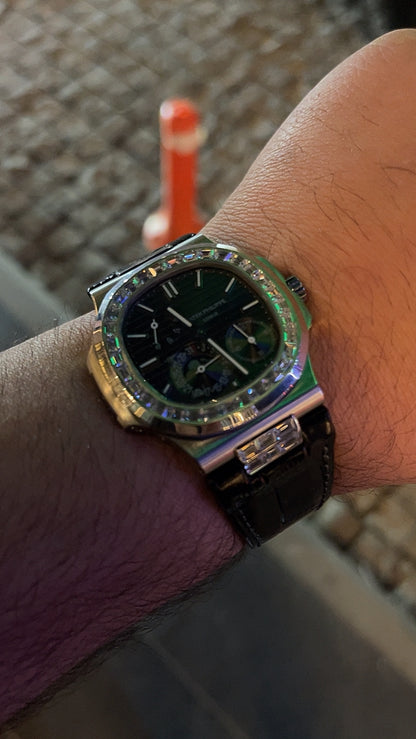 Patek philipe باتيك فيليب نوتلس جلد قطعه واحده