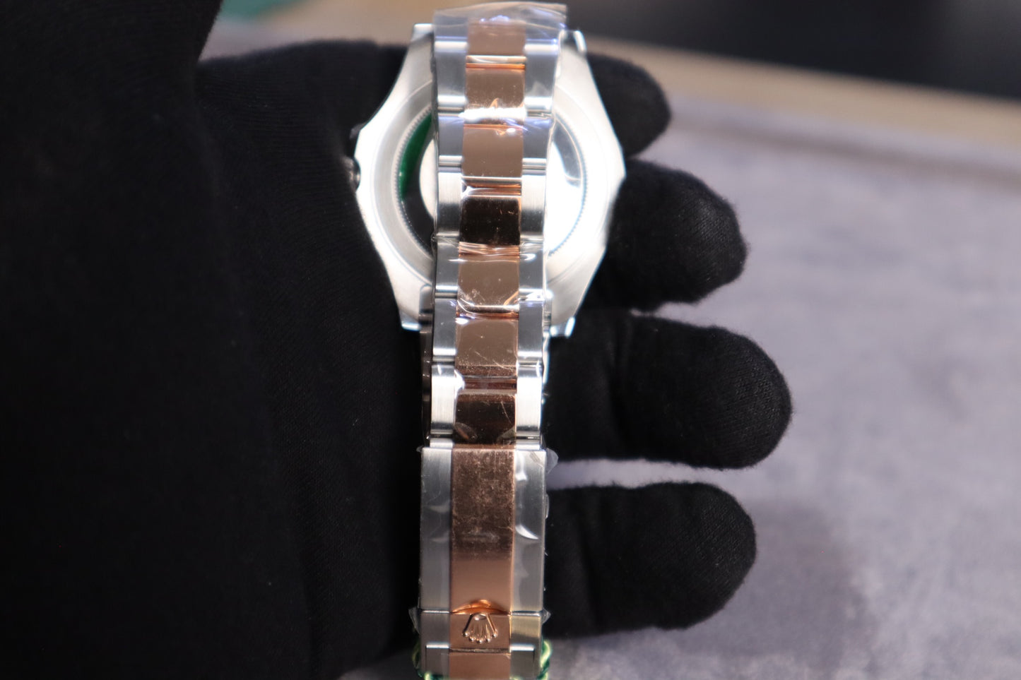 رولكس ياخت ماستر كلين طبق الأصل تو تون برونز ماكينة سويسري