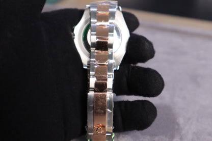 رولكس ياخت ماستر كلين طبق الأصل تو تون برونز ماكينة سويسري