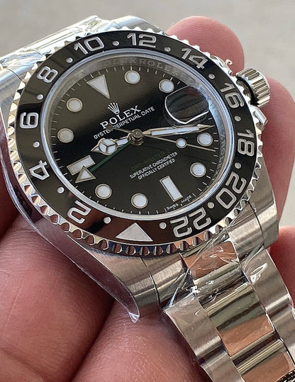 رولكس جي أم تي ماستر لون بيزل اسود - كلين طبق الأصل سيراميك  و ماكينة سويسرية بكامل التعقيدات