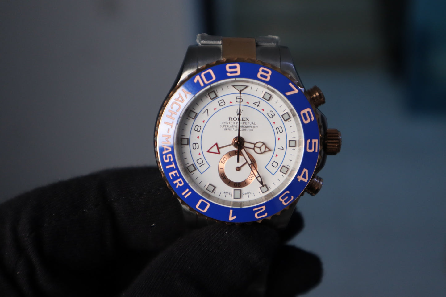 Rolex Yacht-Master II 116680 (الساعة كلين طبق الأصل)