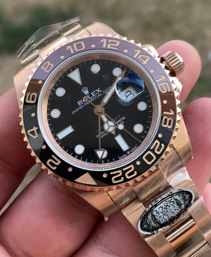 ROLEX GMTMASTER ROOTBEER- كلين طبق الأصل بالتعقيدات و السيريال
