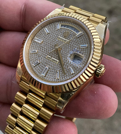 روليكس داي ديت مينا باڤيد - ساعة نادرة جدا - الساعة كليون طبق الاصل ماكينة سويسري