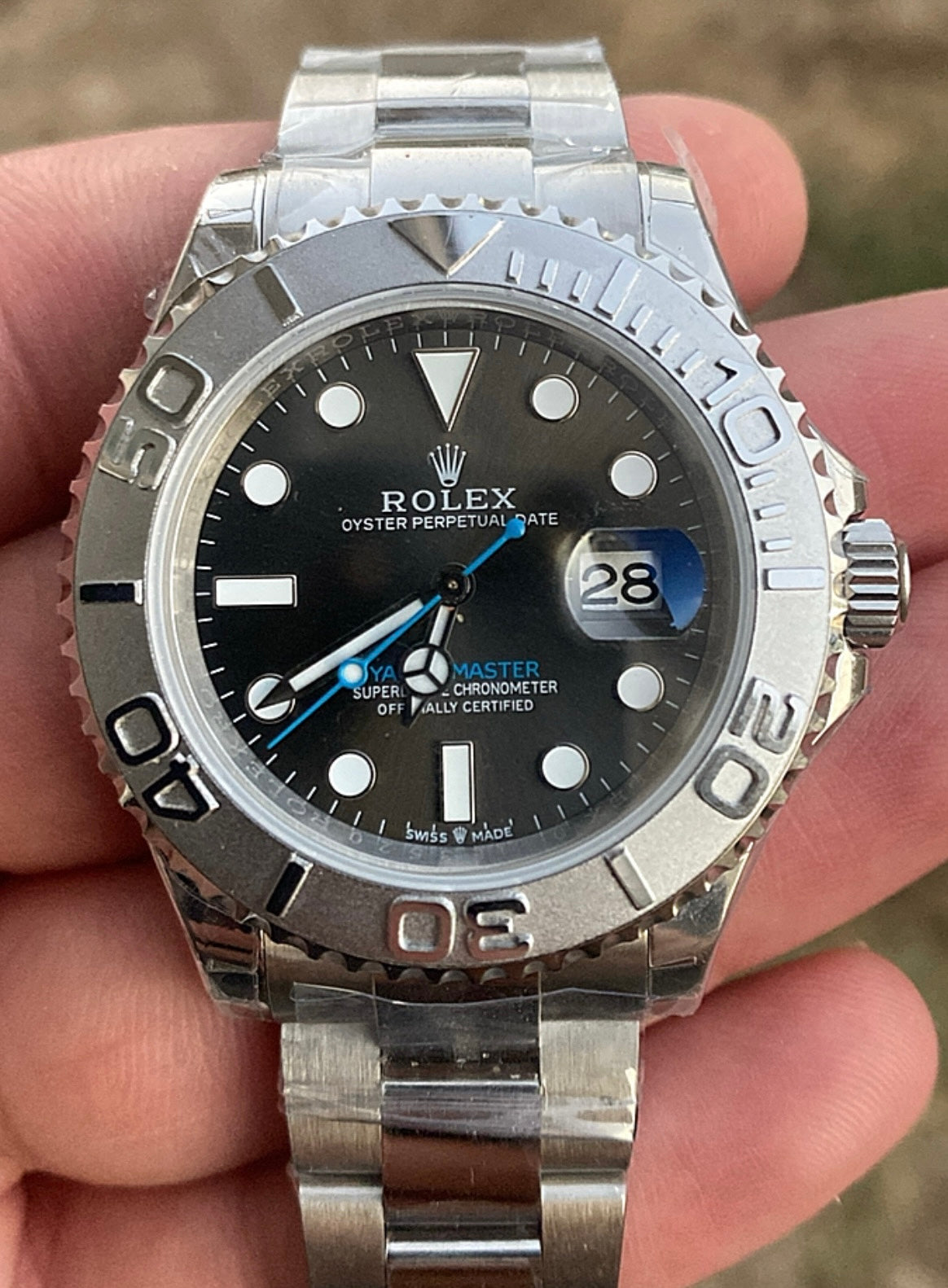 ROLEX YACHT MASTER ONE - كلين طبق الأصل بيزل تايتانيوم