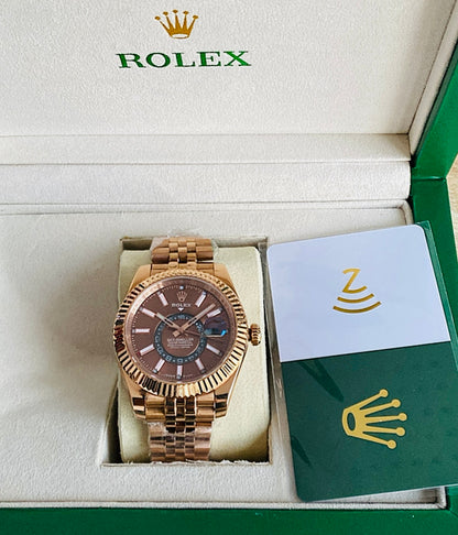رولكس لاند دويلر روز جولد - جراند ماستر طبق الاصل بتعقيدة ال جي ام تي