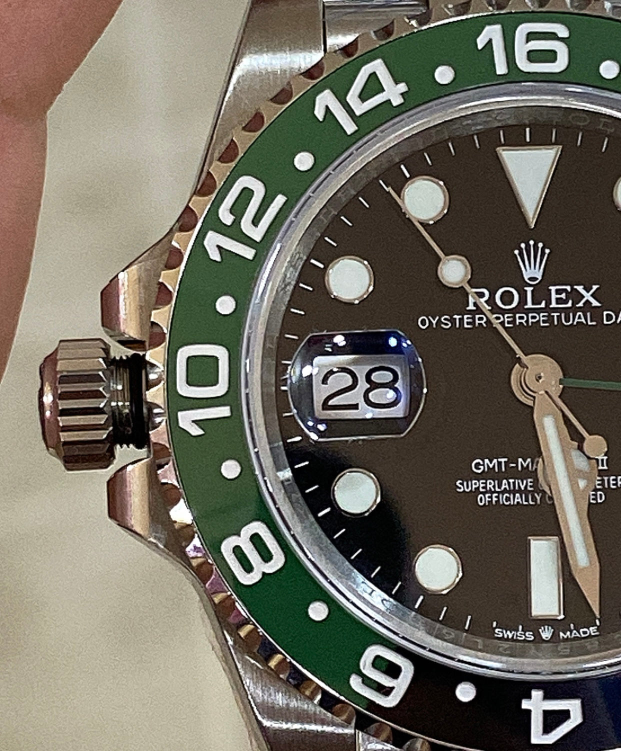 رولكس سيرايت كلين طبق الأصل / اصدار خاص الكراون يجي عاليمين