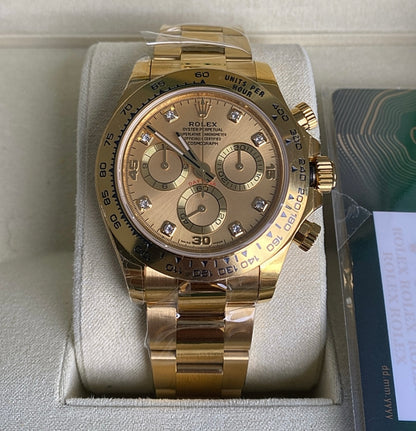 رولكس دايتونا ذهب اصفر مينا ذهب  كلين - ذهب طلاء عيار ١٨  ليعطي نفس لمعان الأصلي