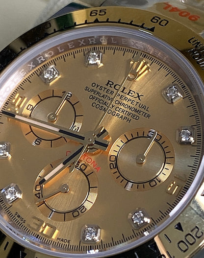 رولكس دايتونا ستيل و ذهب اصفر مينا ذهب  كلين - ذهب طلاء عيار ١٨  ليعطي نفس لمعان الأصلي