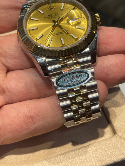 رولكس دايت جست مينا جولد سير جويلي تو تون كلين طبق الأصل