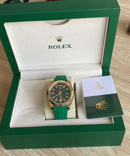 رولكس داي ديت جرين اومبريه ستراب اخضر - جراند ماستر ما احد بفرقها وهي بيدك - حبة واحدة