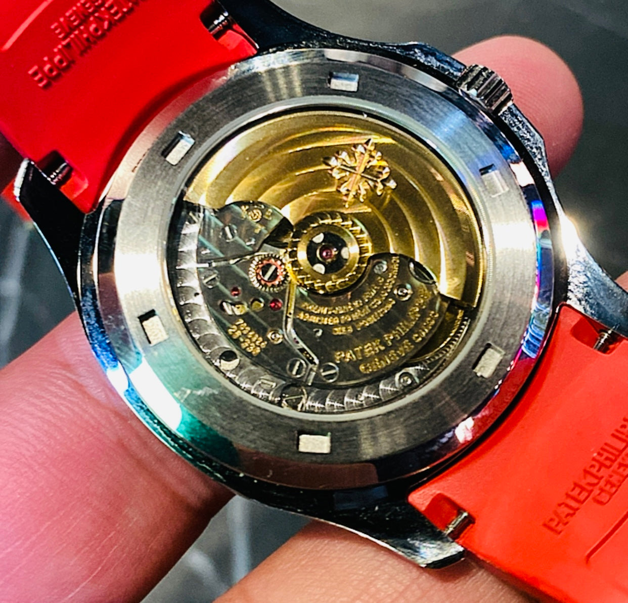 باتيك فيليب تكوا نوت ستراب احمر طبق الأصل (صور حقيقية دون تعديل)