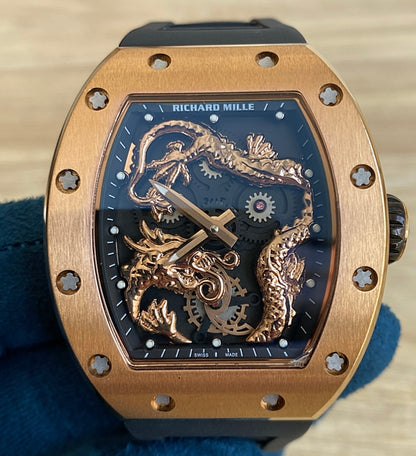 ريتشارد ميل فضي اصدار خاص و نادر " جاكي شان " - كلين ماكينة سويسري )