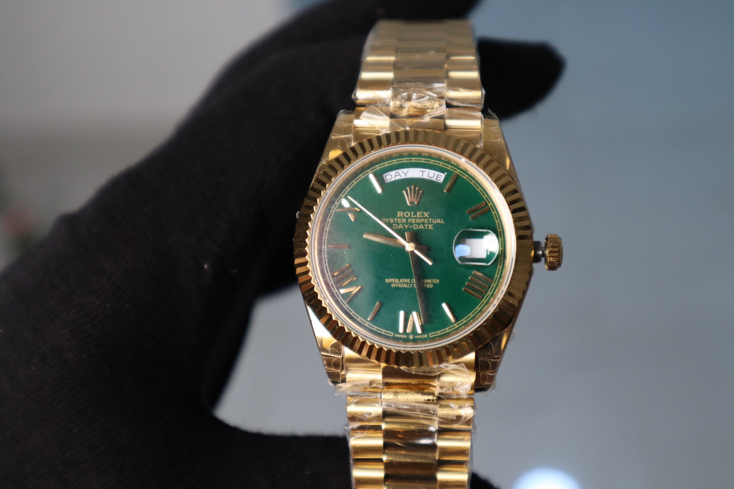 DayDate Yellow Gold - قطعة وحدة كلين طبق الأصل