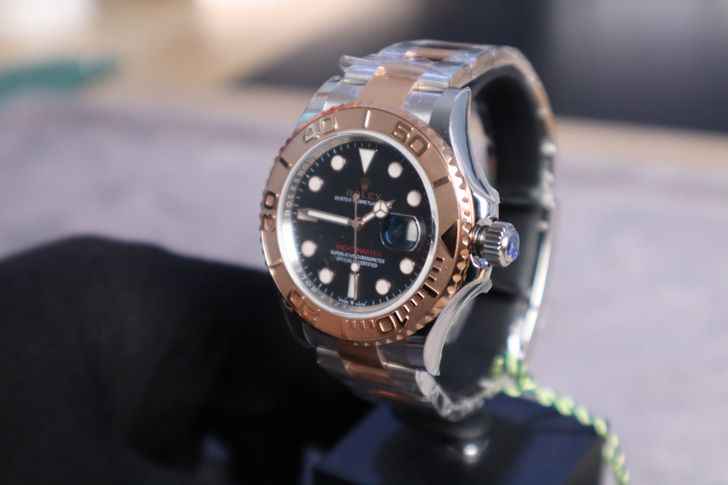 رولكس ياخت ماستر كلين طبق الأصل تو تون برونز ماكينة سويسري