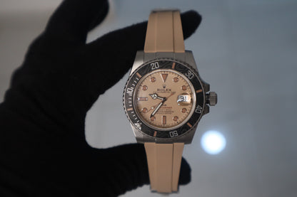 Rolex Submariner DIW - اصدار خاص قطعة واحدة كلين طبق الأصل ماكينة سويسري (سير عدد 2 رابر و تيتانيوم فضي) (السعر بالاردني 750)