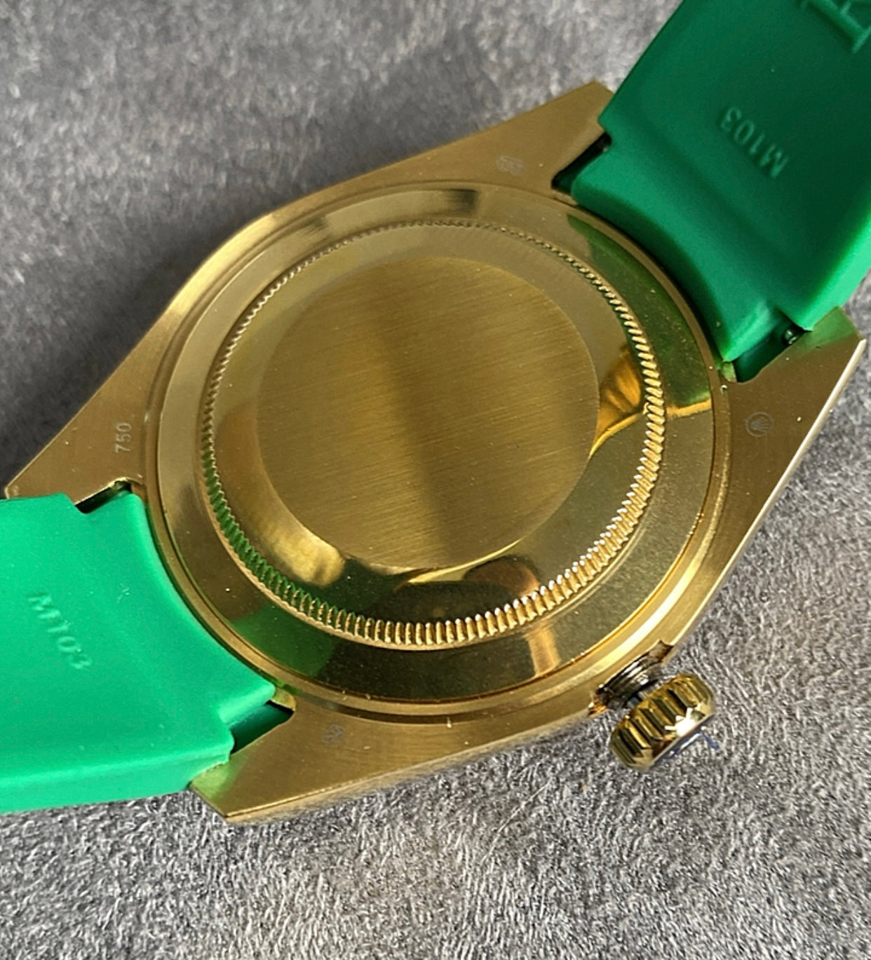 رولكس داي ديت جرين اومبريه ستراب اخضر - جودة الساعة جراند ماستر