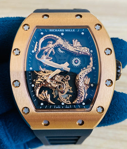 ريتشارد ميل فضي اصدار خاص و نادر " جاكي شان " - كلين ماكينة سويسري )