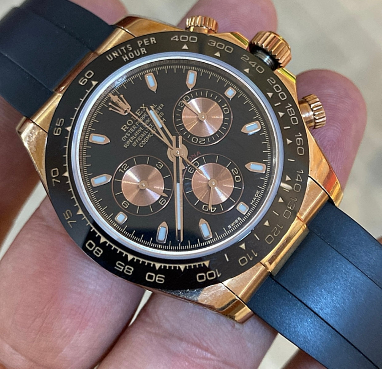 رولكس دايتونا كوزموجراف ستراب اويستر فليكس - كلين طبق الأصل