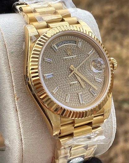 DayDate Yellow Gold - قطعة وحدة كلين طبق الأصل مينا باڤد