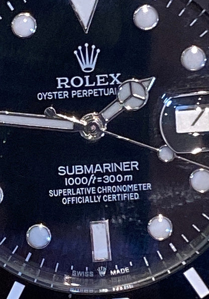 41 mm رولكس سابمارينر اسود اصدار ٢٠٢٤ كلين تايتل + الكارد الذكي الجديد