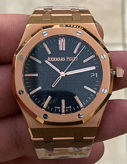 AP ROYAL OAK - رويال اوك كلين اعلى جودة- روز جولد  (السعر بالاردني 550 دينار واصلة لعمان)
