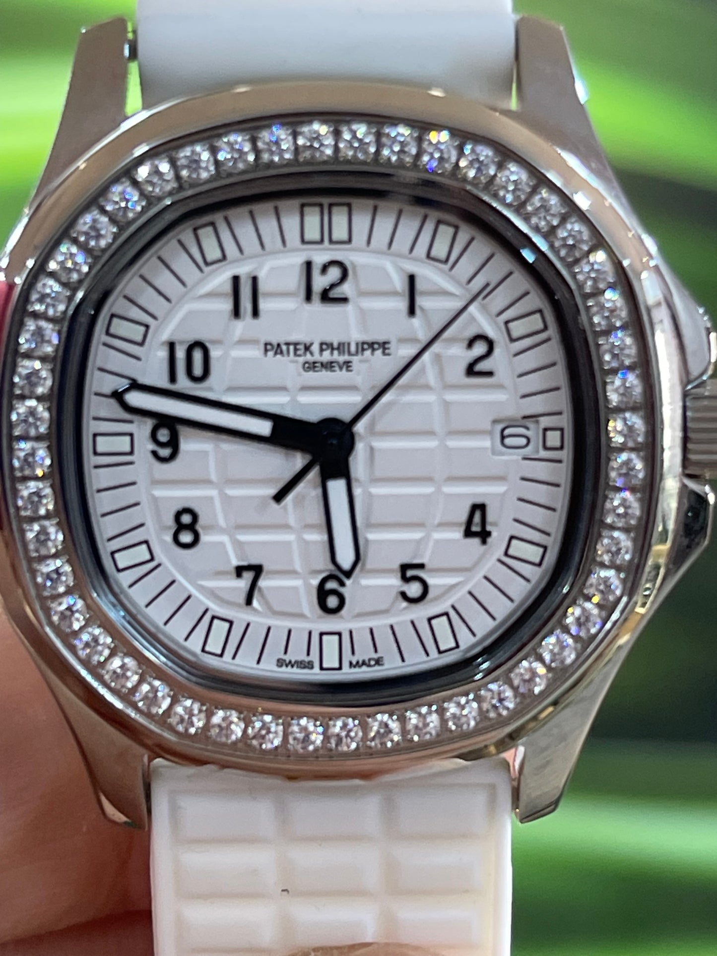 باتيك فيليب كلين نسائي مينا ابيضّ دايموند