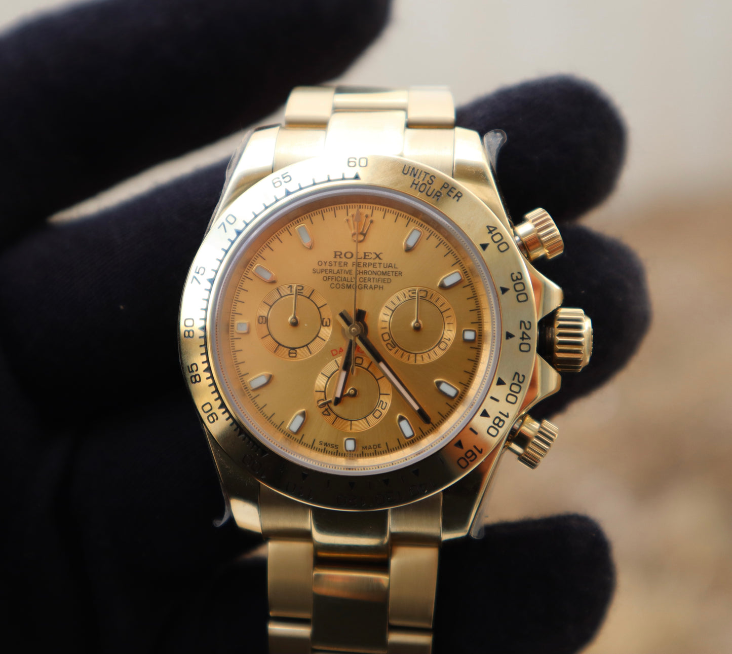 Rolex Cosmograph Daytona - دايتونا كوزموجراف فول جولد عيار ١٨ طلاء
