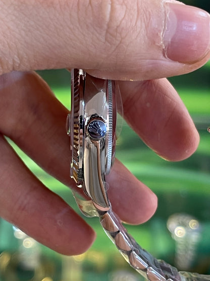 رولكس نسائي كلين طبق الأصل ارقام روماني مينا اخضر داي ديت سير بريزيدنشل