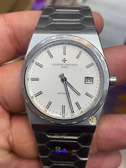 فاشيرون كونستانتان اكسبشنال  مينا ابيض 222 - طبق الأصل ماكينة سويسري