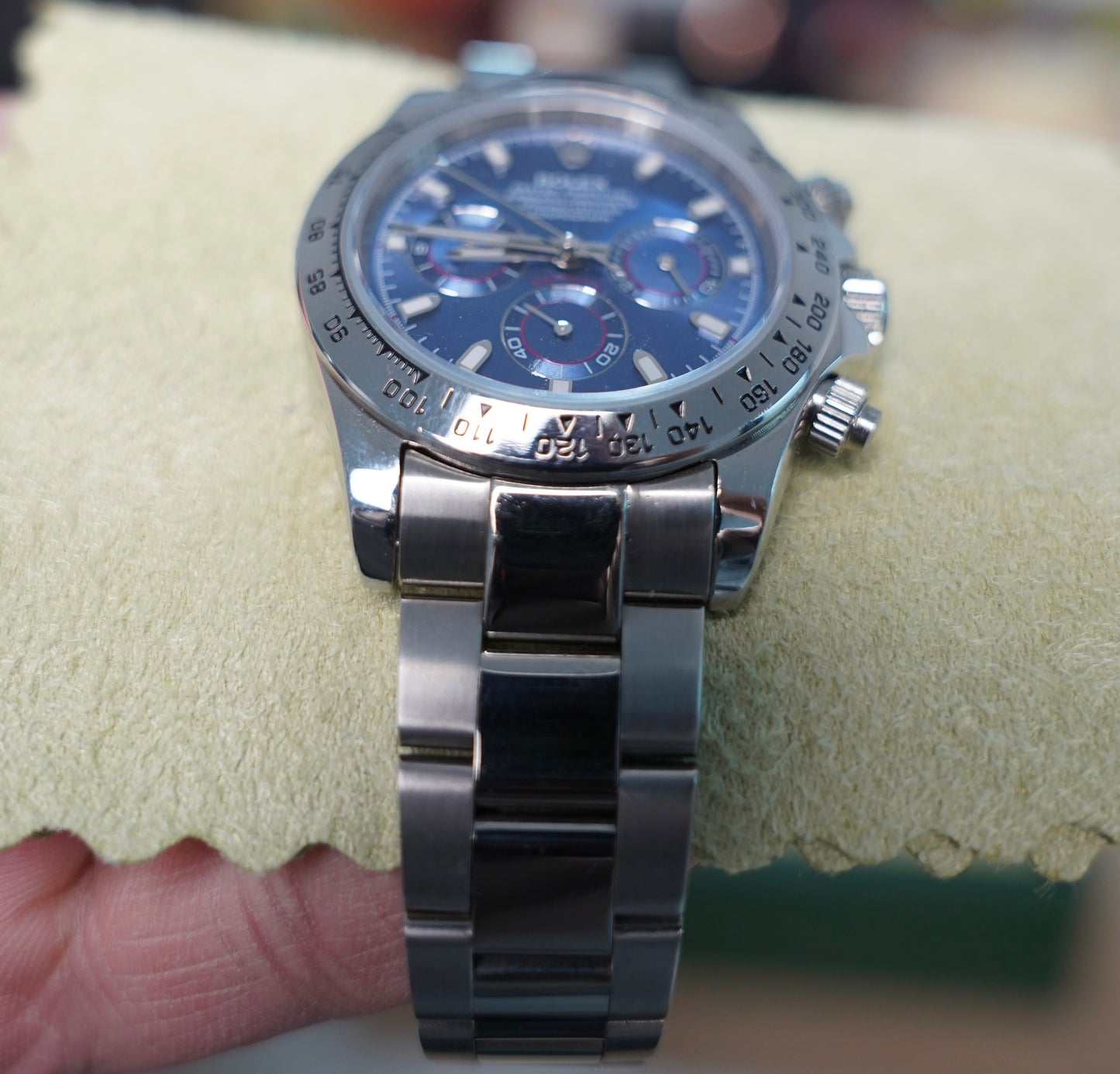 43 mm رولكس دايتونا تيتانيوم مينا اومبريه سوبر كواليتي