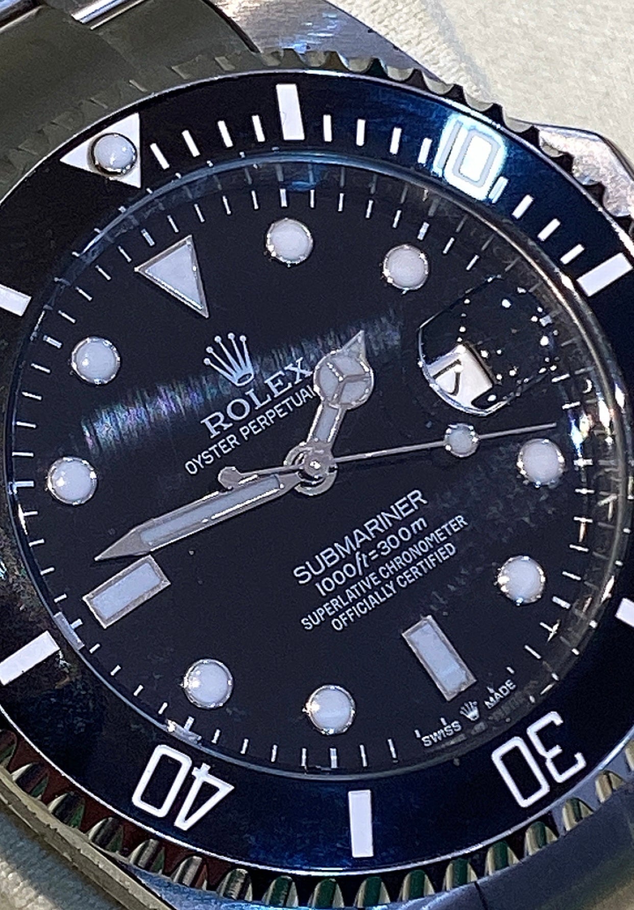 41 mm رولكس سابمارينر اسود اصدار ٢٠٢٤ كلين تايتل + الكارد الذكي الجديد