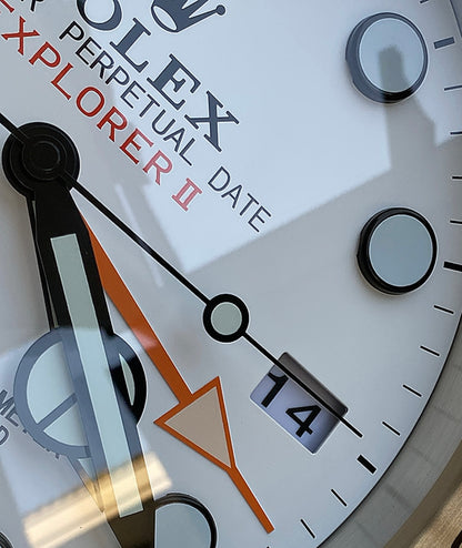 قسم رجال الاعمال - ساعة رولكس اكسبلورار للحائط - صناعة يدوية للمينا منفذ تاريخ و ارقام لومينوس مثّل ساعة اليد الاصلية