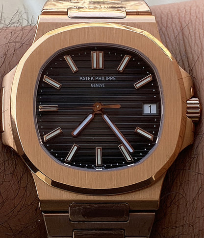 حبة واحدة كلين - باتيك فيليب نوتلس ٥٧١١ كلين طبق الأصل روززجولد