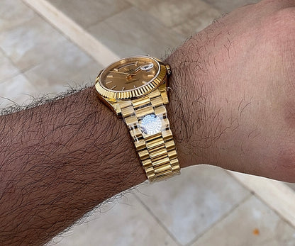 رولكس دايديت كلين فول يالو جولد - كلين طبق الأصل ماكينة سويسري  طلاء ذهب ١٨