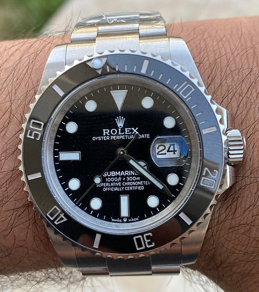 رولكس سابمارينر بلاك- الساعة مستحيل تميزها كلين طبق الاصل