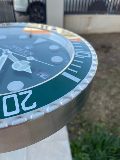 قسم رجال الاعمال - ساعة رولكس سابمارينار للحائط - صناعة يدوية للمينا منفذ تاريخ و ارقام لومينوس مثّل ساعة اليد الاصلية